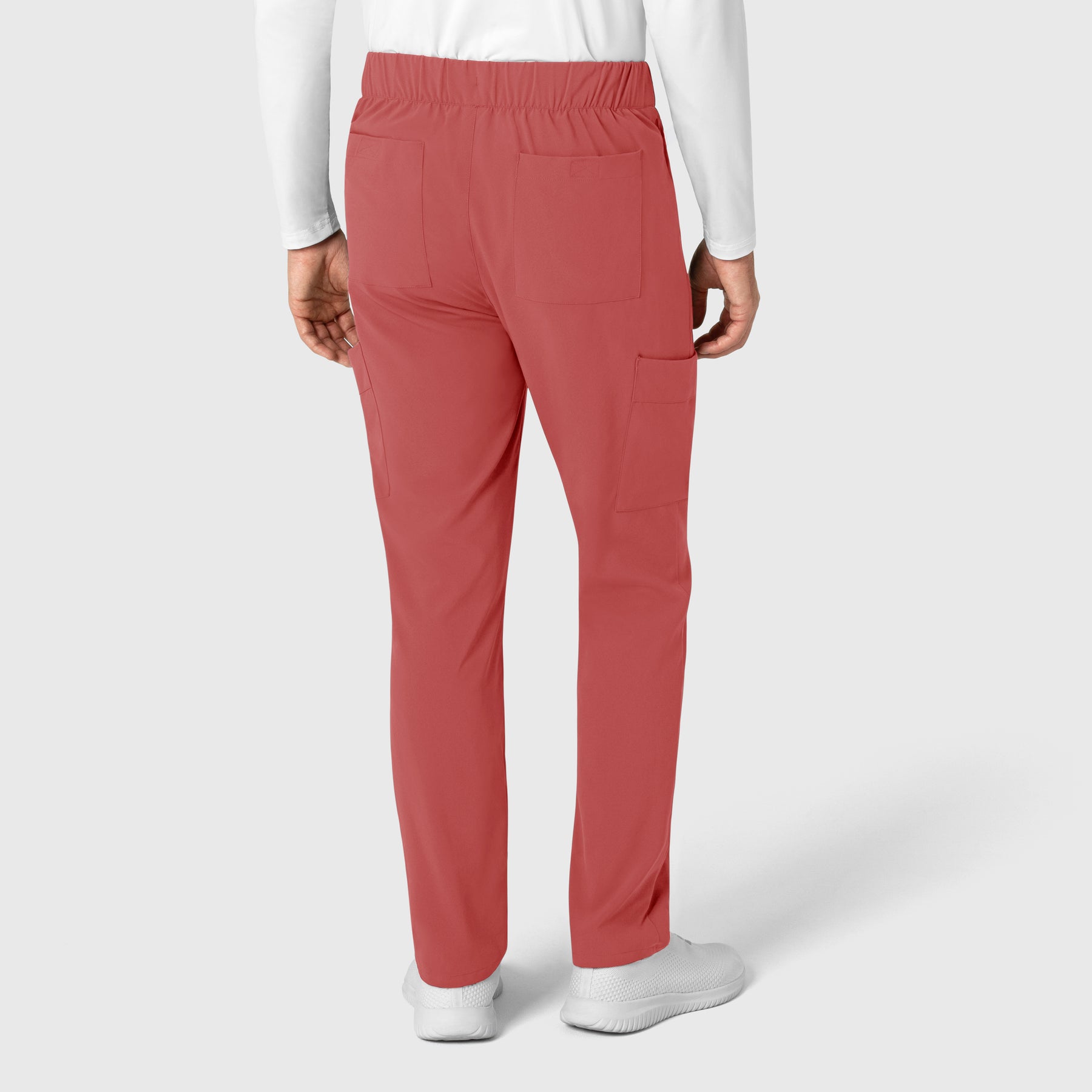 RENEW Men's Tapered Scrub Pant - Mineral Red back