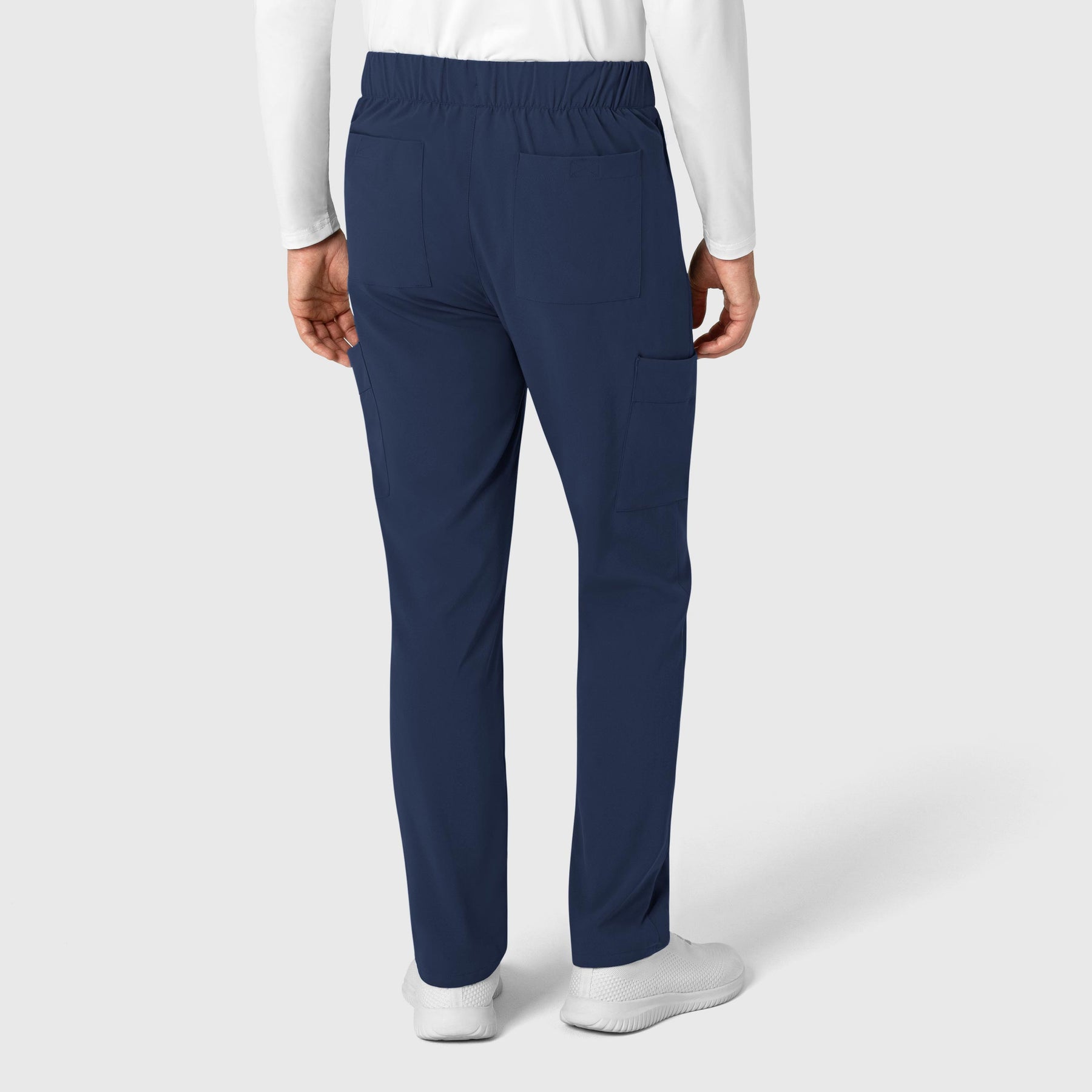RENEW Men's Tapered Scrub Pant Navy back view