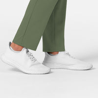 RENEW Men's Tapered Scrub Pant Olive hemline detail