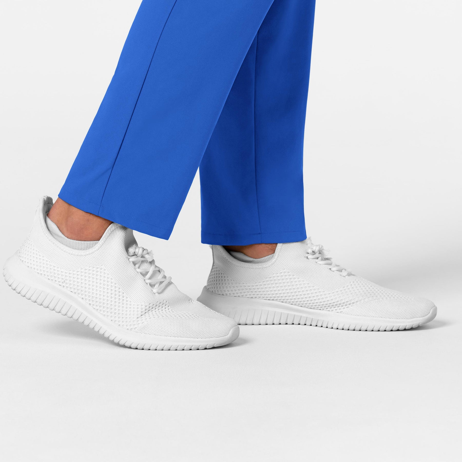 RENEW Men's Tapered Scrub Pant Royal hemline detail