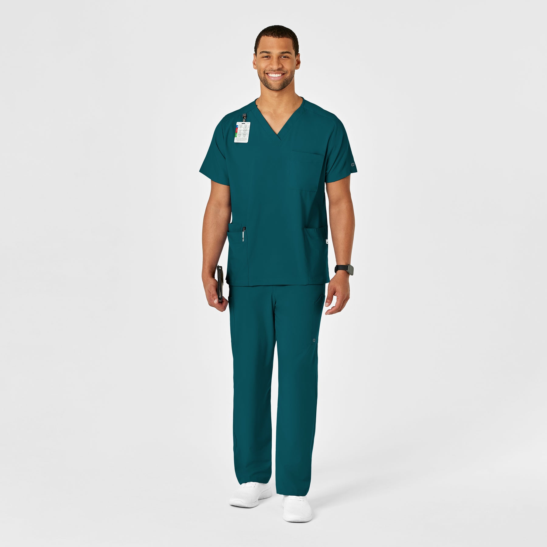 W123 Unisex Multi-Cargo Scrub Pant - Caribbean
