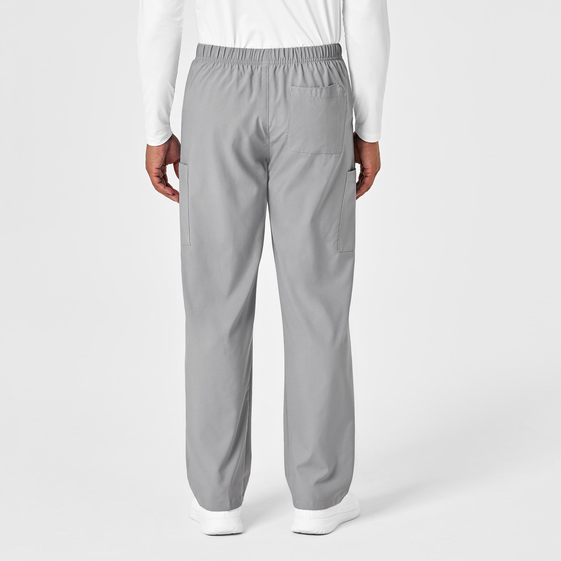 W123 Unisex Multi-Cargo Scrub Pant - Grey