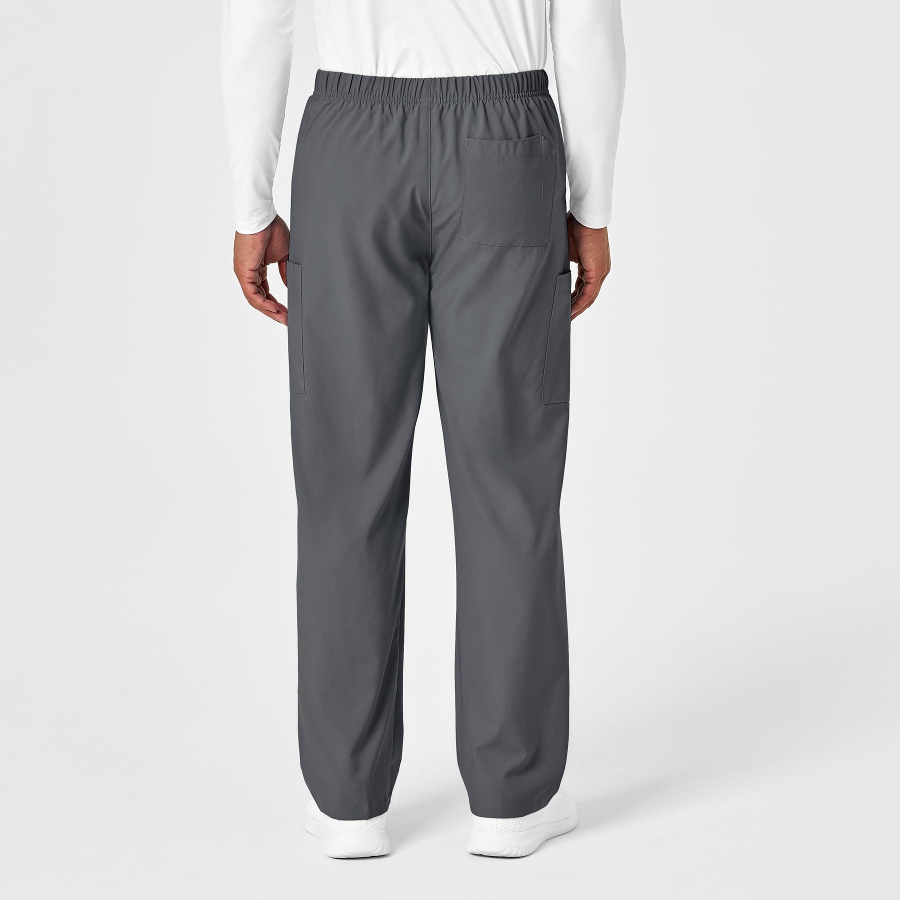 W123 Unisex Multi-Cargo Scrub Pant - Pewter