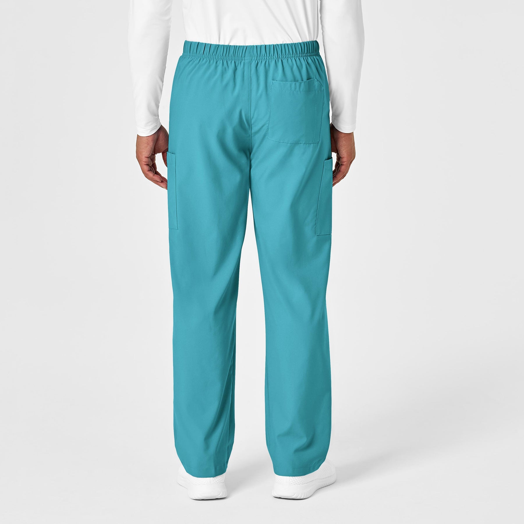 W123 Unisex Multi-Cargo Scrub Pant - Teal Blue