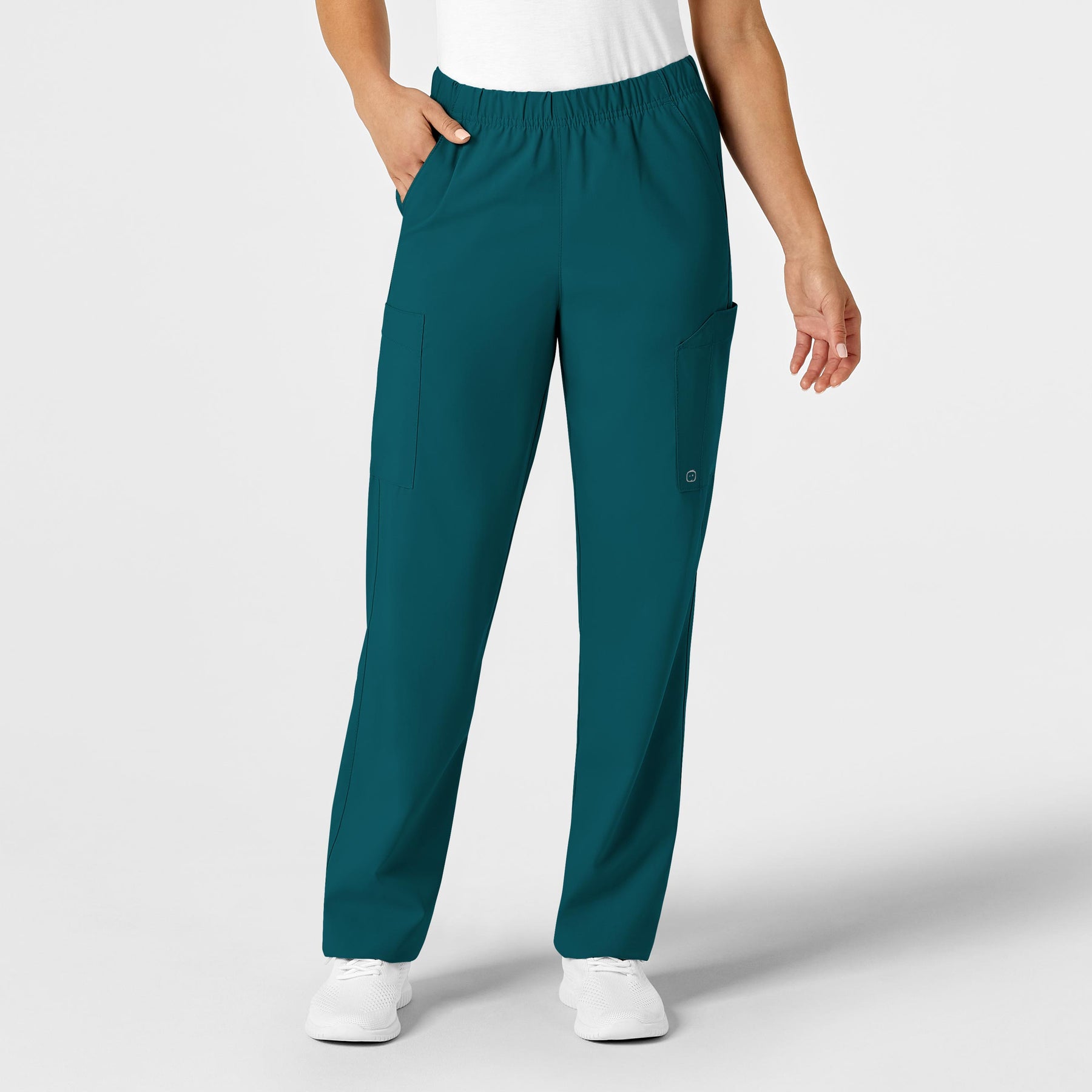 Wink W123 Unisex Multi-Cargo Scrub Pant Caribbean Blue