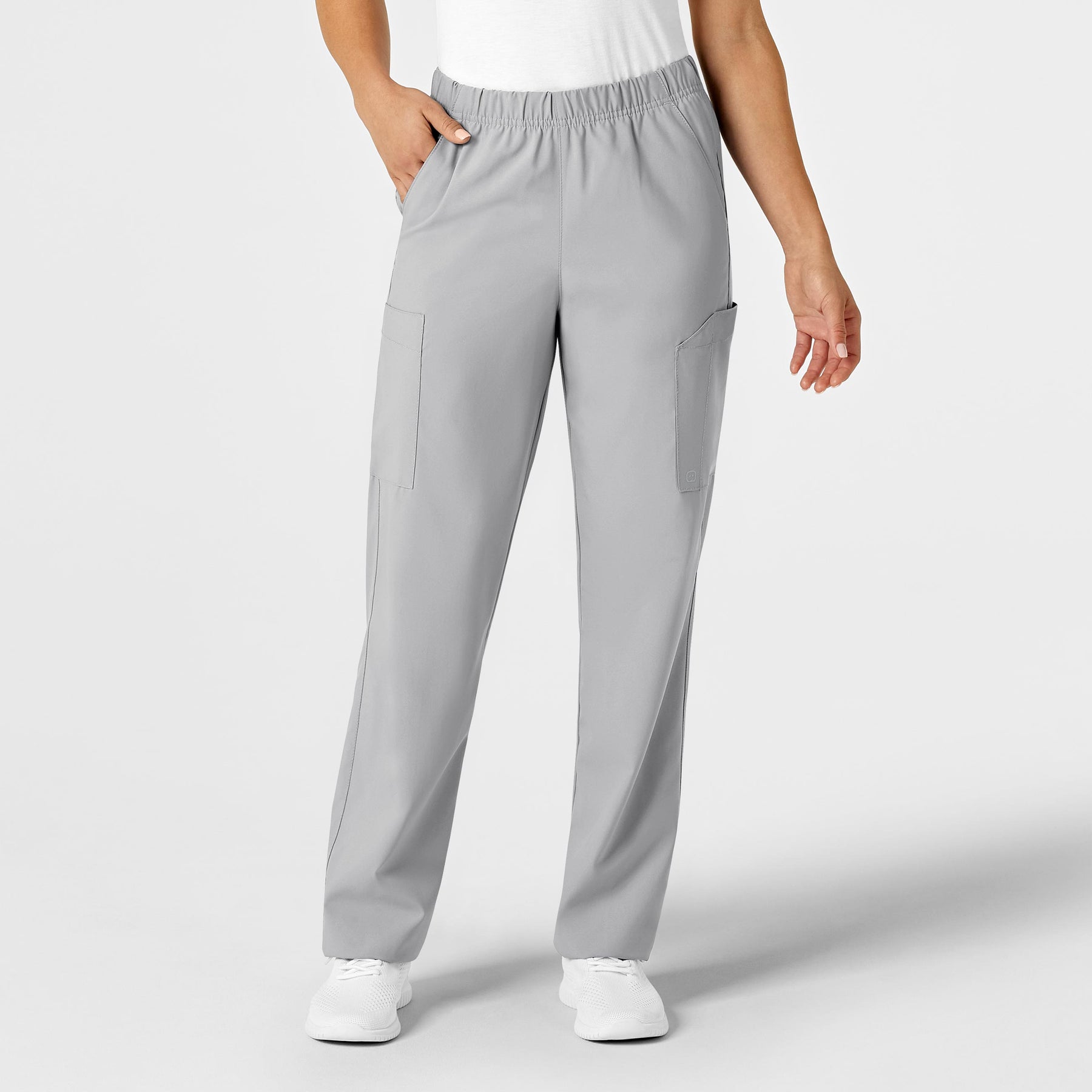 Wink W123 Unisex Multi-Cargo Scrub Pant Grey