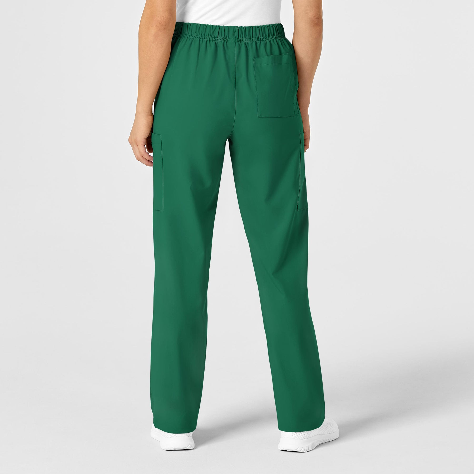 W123 Unisex Multi-Cargo Scrub Pant Hunter back view