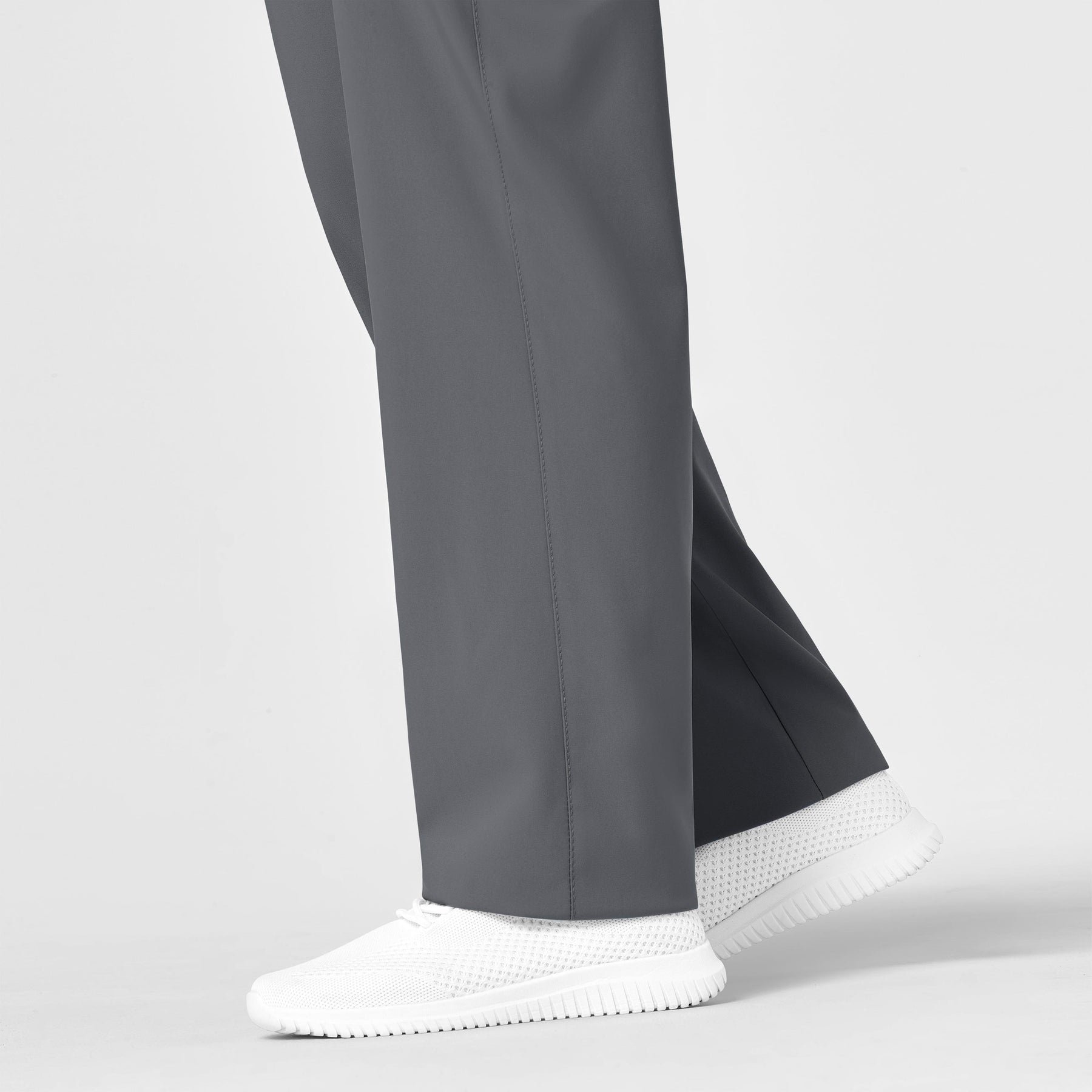 W123 Unisex Multi-Cargo Scrub Pant Pewter side detail 2