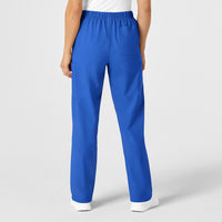 W123 Unisex Multi-Cargo Scrub Pant Royal back view