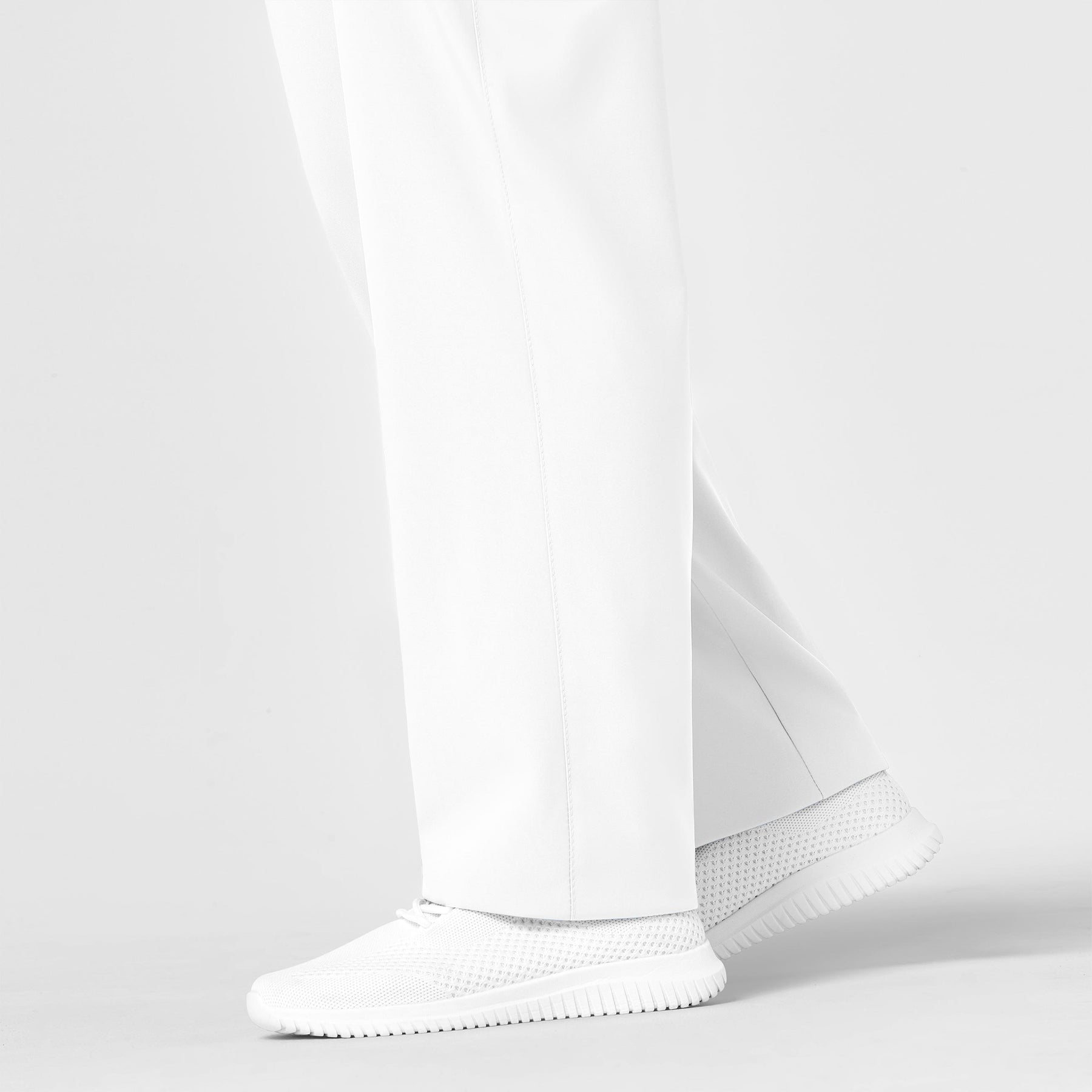 W123 Unisex Multi-Cargo Scrub Pant White side detail 2