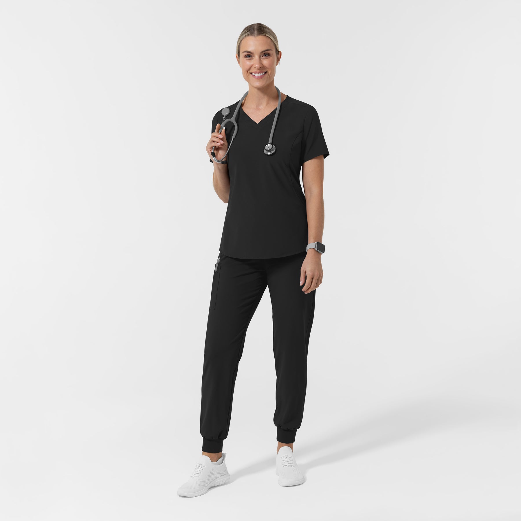 RENEW Women's Jogger Scrub Pant - Black