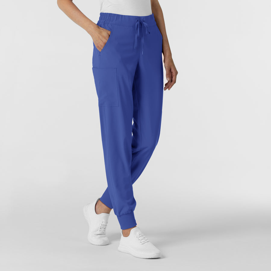 RENEW Women's Jogger Scrub Pant Galaxy Blue side view