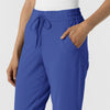 RENEW Women's Jogger Scrub Pant Galaxy Blue side detail 2