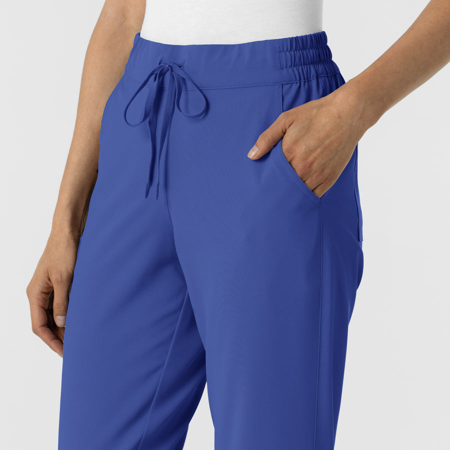 RENEW Women's Jogger Scrub Pant Galaxy Blue side detail 2