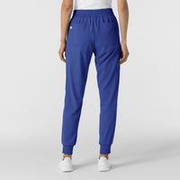 RENEW Women's Jogger Scrub Pant Galaxy Blue back view