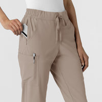 RENEW Women's Jogger Scrub Pant Haze side detail 1