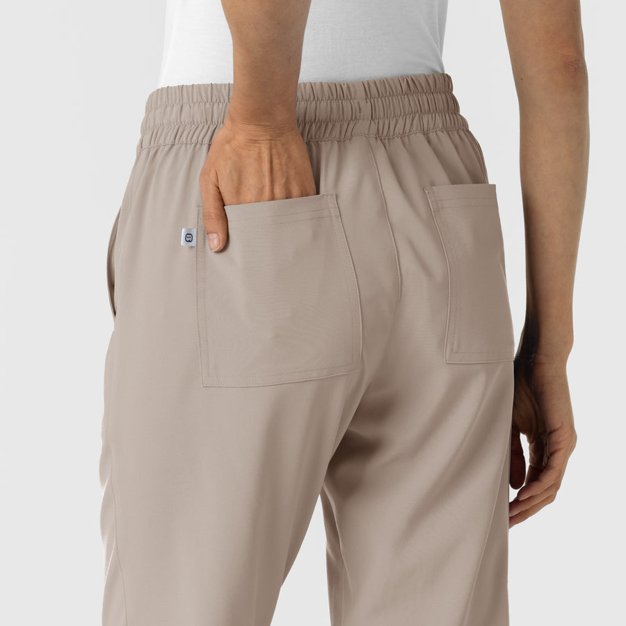 RENEW Women's Jogger Scrub Pant Haze back detail