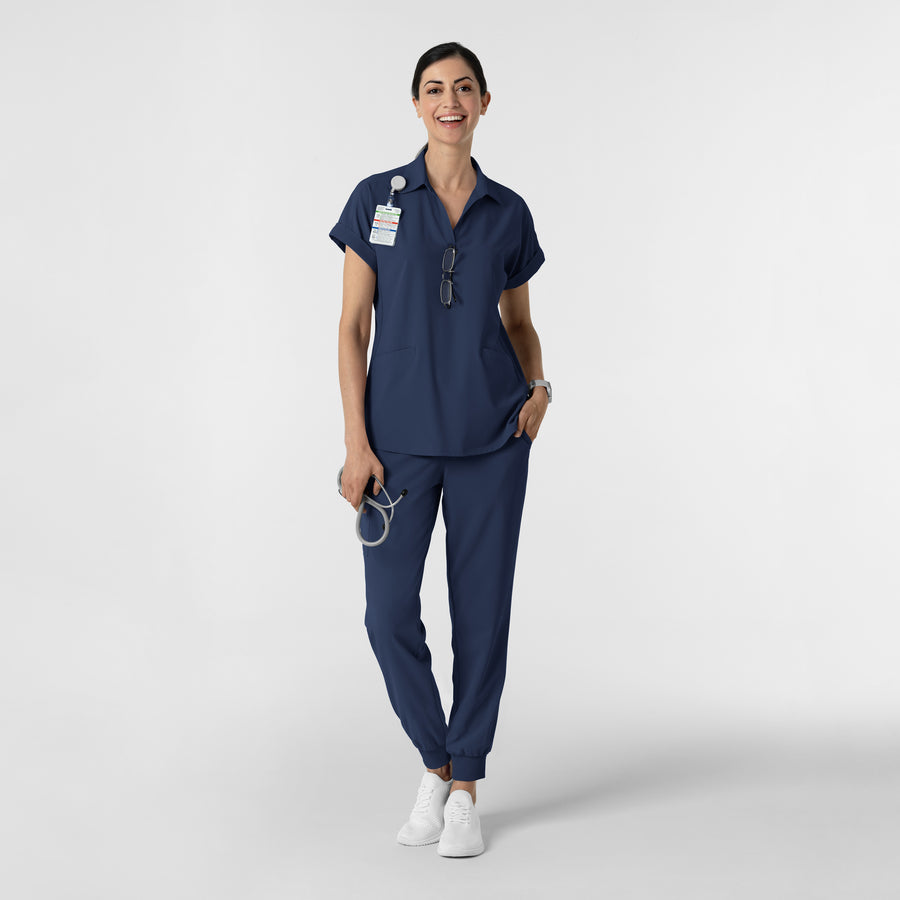 RENEW Women's Jogger Scrub Pant Navy full scrub set