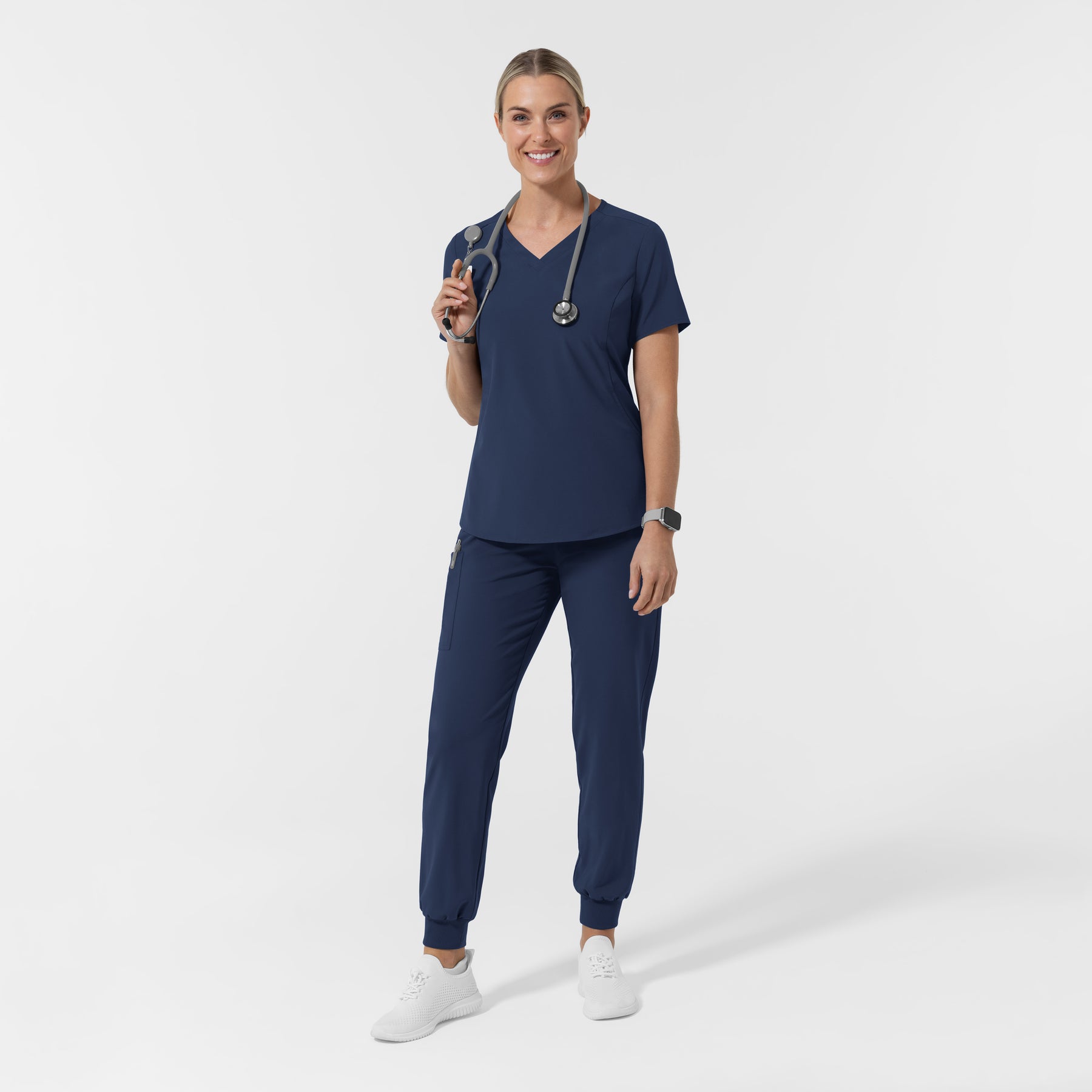 RENEW Women's Jogger Scrub Pant - Navy