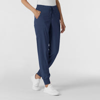RENEW Women's Jogger Scrub Pant Navy side view