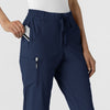 RENEW Women's Jogger Scrub Pant Navy side detail 1