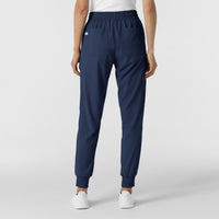 RENEW Women's Jogger Scrub Pant Navy back view