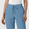 RENEW Women's Jogger Scrub Pant Pacific Blue front detail