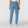RENEW Women's Jogger Scrub Pant Pacific Blue back view