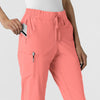 RENEW Women's Jogger Scrub Pant Paradise Pink side detail 1