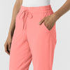 RENEW Women's Jogger Scrub Pant Paradise Pink side detail 2