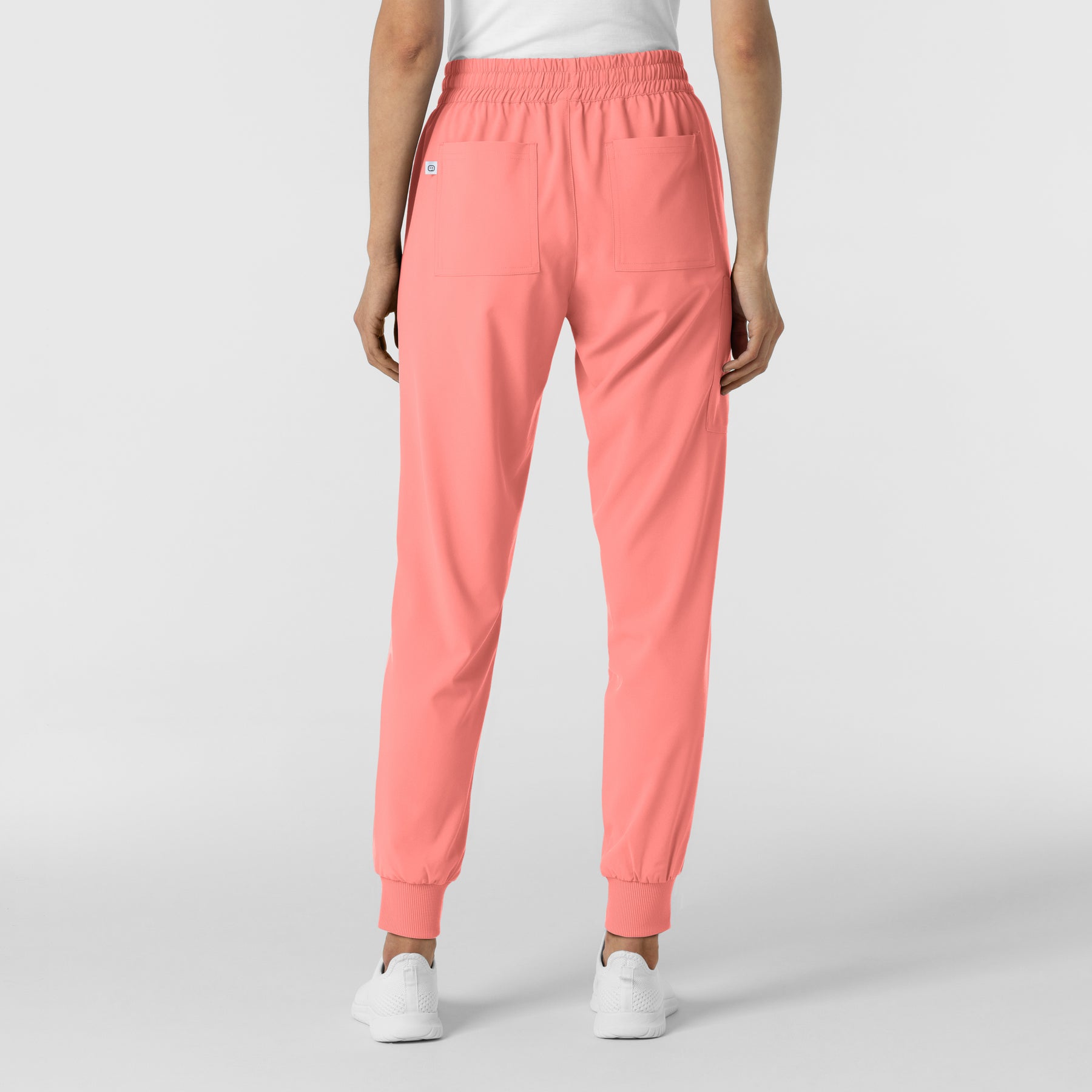 RENEW Women's Jogger Scrub Pant Paradise Pink back view