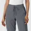 RENEW Women's Jogger Scrub Pant Pewter front detail