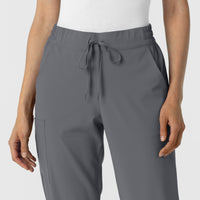 RENEW Women's Jogger Scrub Pant Pewter front detail