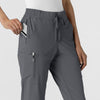 RENEW Women's Jogger Scrub Pant Pewter side detail 1