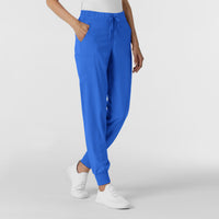 RENEW Women's Jogger Scrub Pant Royal side view