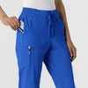 RENEW Women's Jogger Scrub Pant Royal side detail 1