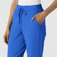 RENEW Women's Jogger Scrub Pant Royal side detail 2