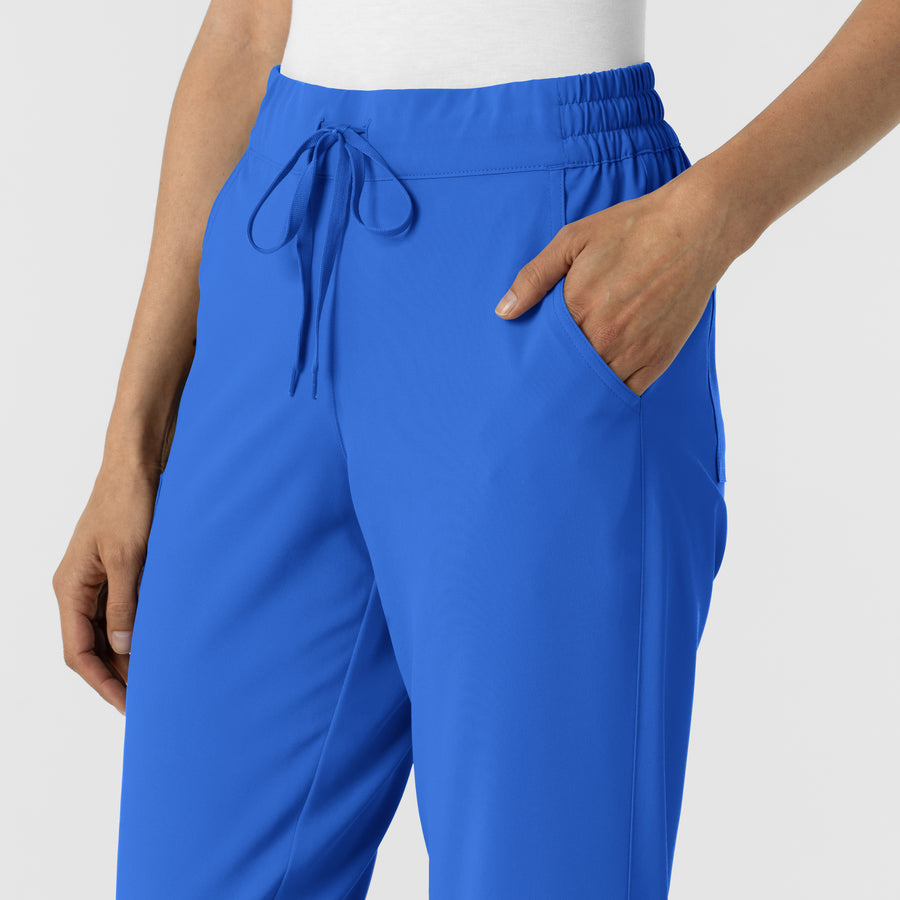 RENEW Women's Jogger Scrub Pant Royal side detail 2