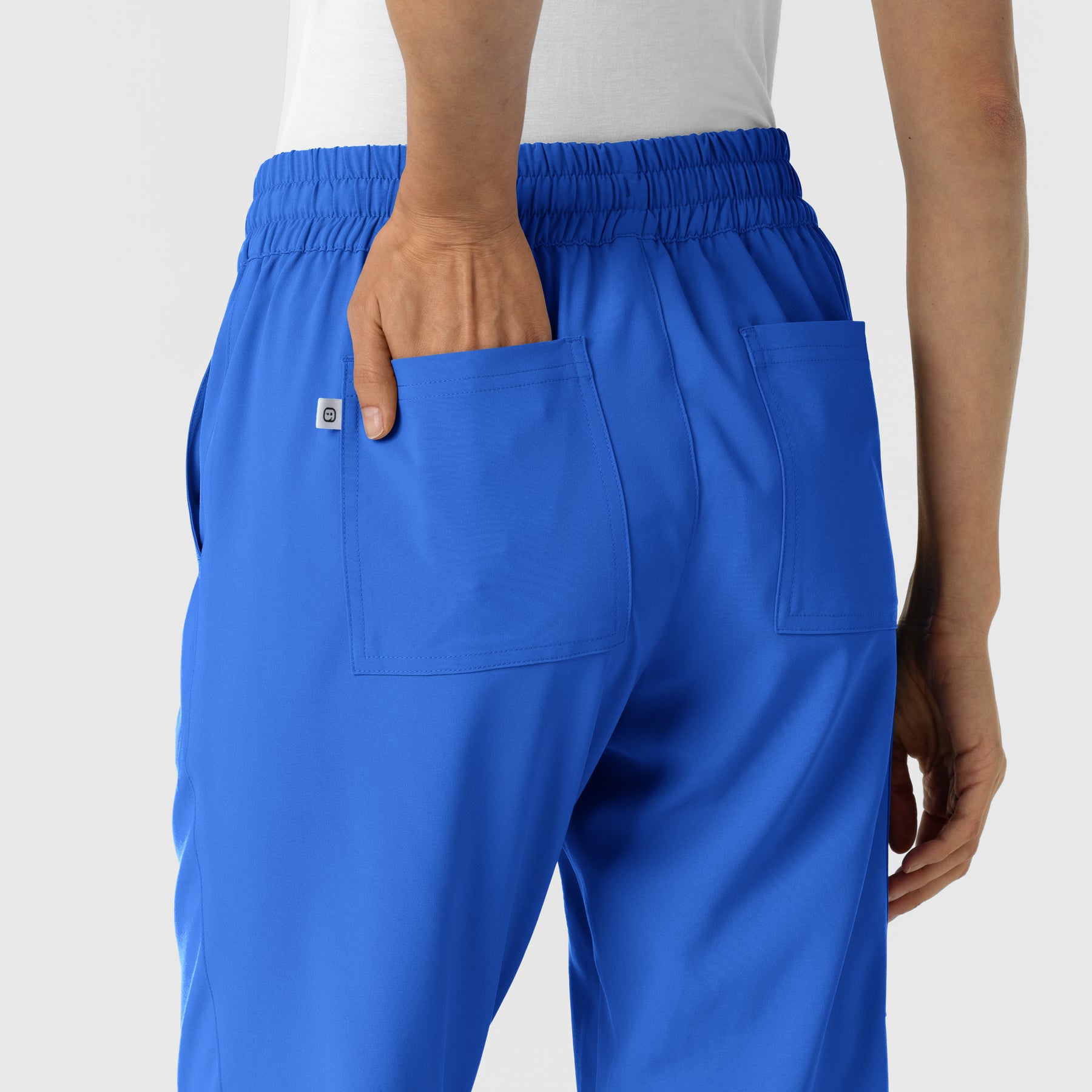 RENEW Women's Jogger Scrub Pant Royal back detail