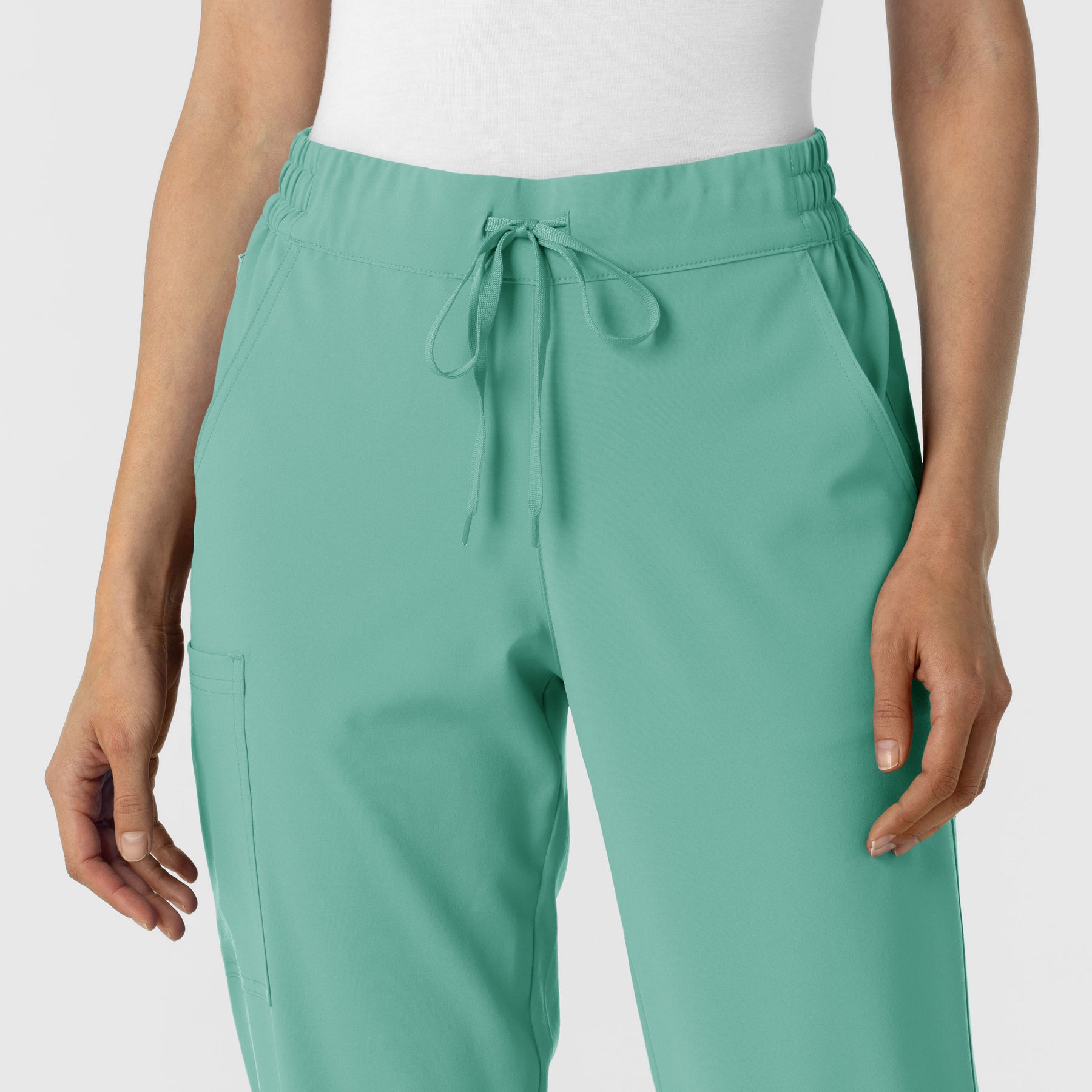 RENEW Women's Jogger Scrub Pant - Turquoise waistband