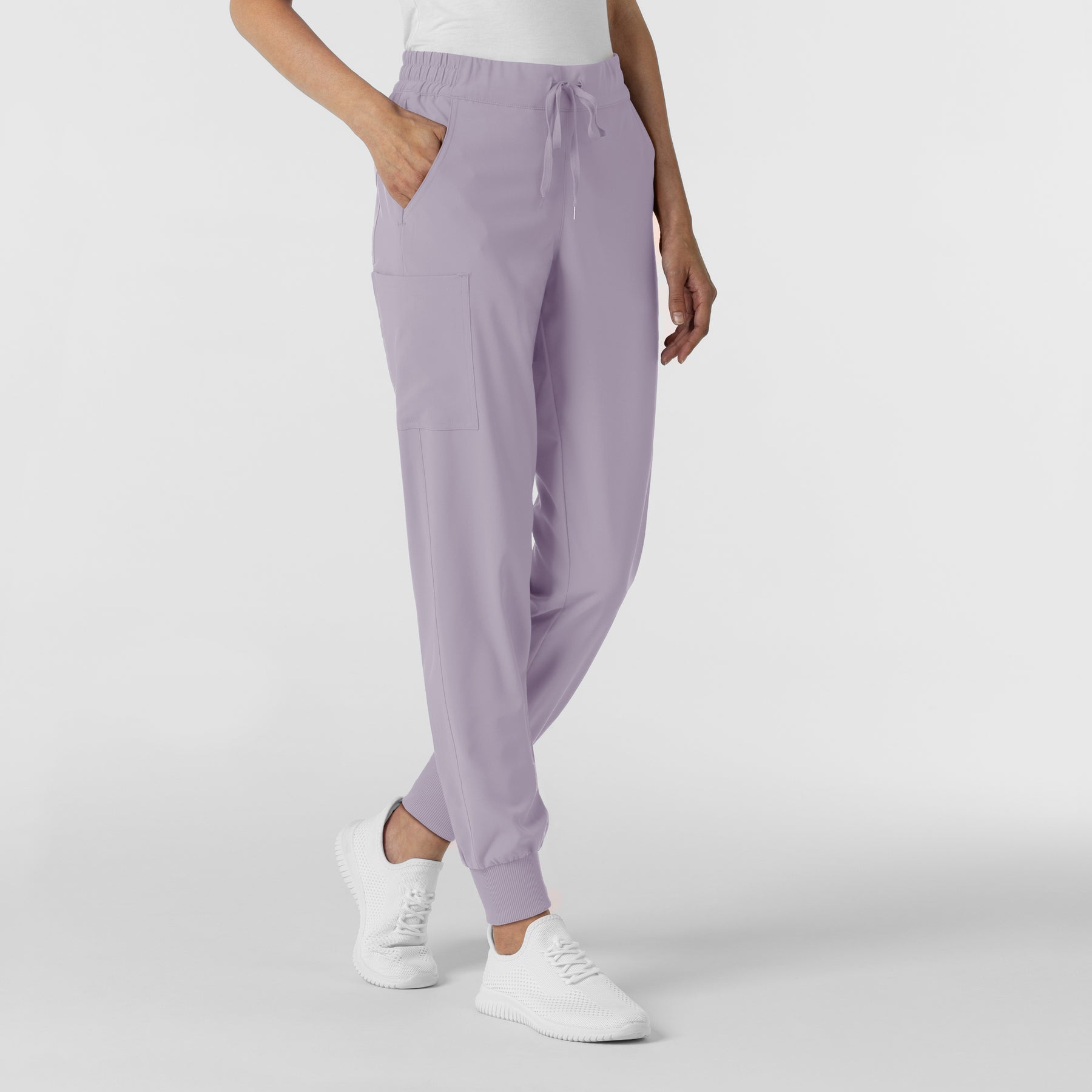 RENEW Women's Jogger Scrub Pant Wisteria side view