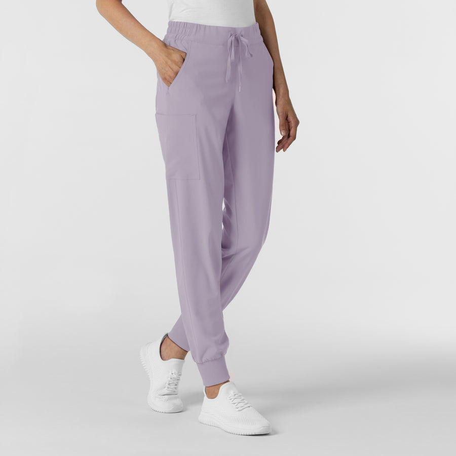 RENEW Women's Jogger Scrub Pant Wisteria side view