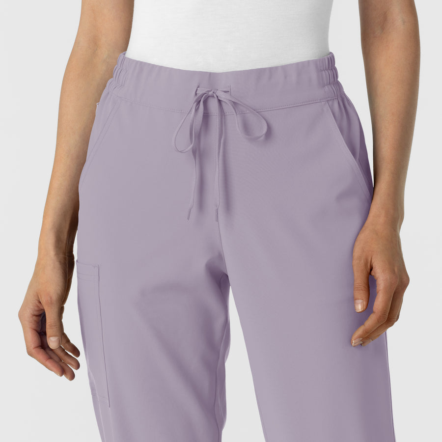RENEW Women's Jogger Scrub Pant Wisteria front detail