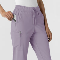 RENEW Women's Jogger Scrub Pant Wisteria side detail 1