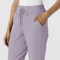 RENEW Women's Jogger Scrub Pant Wisteria side detail 2