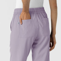RENEW Women's Jogger Scrub Pant Wisteria back detail