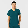 Wink W123 Women's Flex-n-Reach V-Neck Scrub Top Caribbean