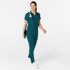 W123 Women's Flex-n-Reach V-Neck Scrub Top Caribbean scrub set