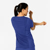 W123 Women's Flex-n-Reach V-Neck Scrub Top - Galaxy Blue