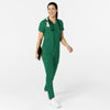 W123 Women's Flex-n-Reach V-Neck Scrub Top Hunter full scrub set